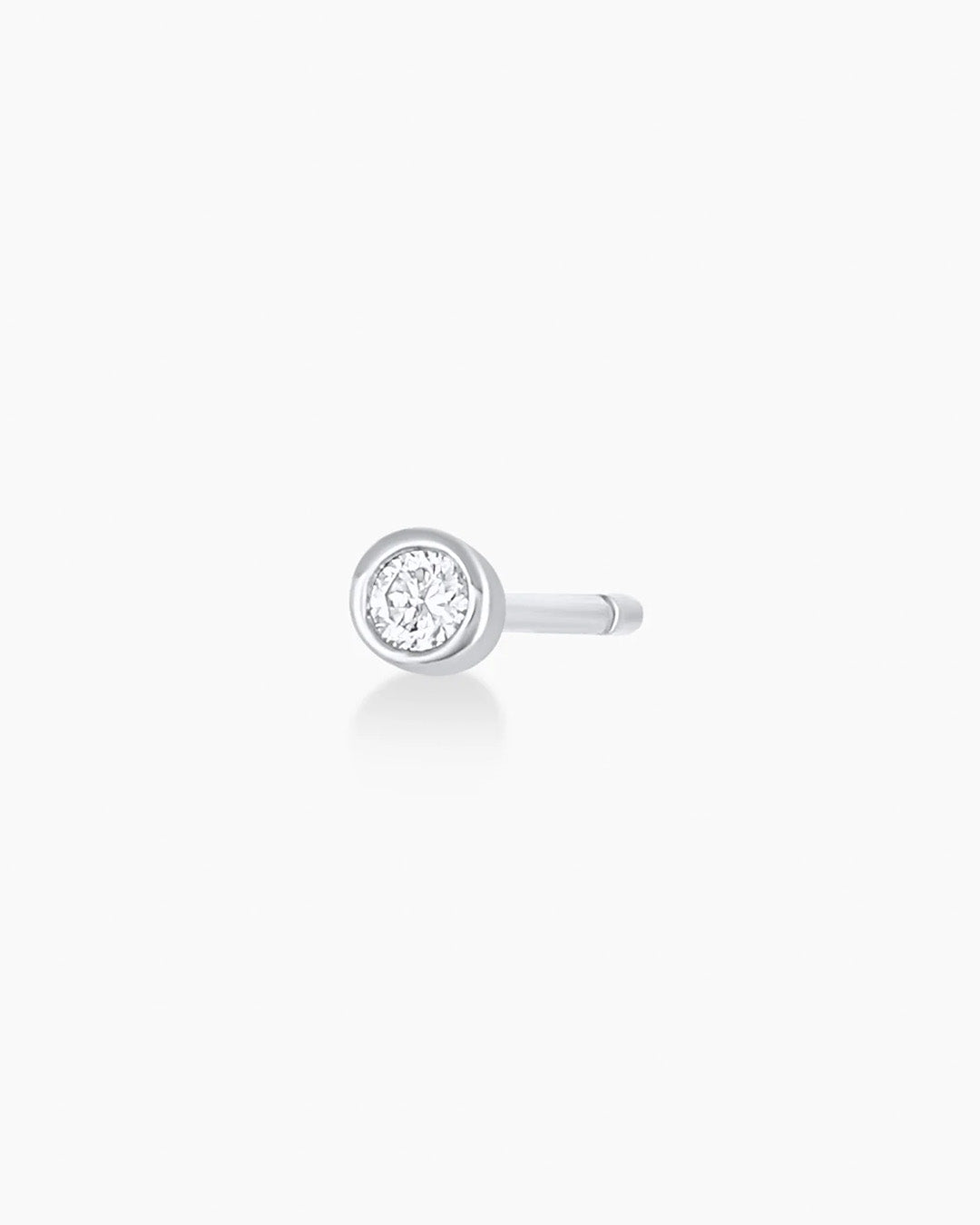 14k Solid White Gold
