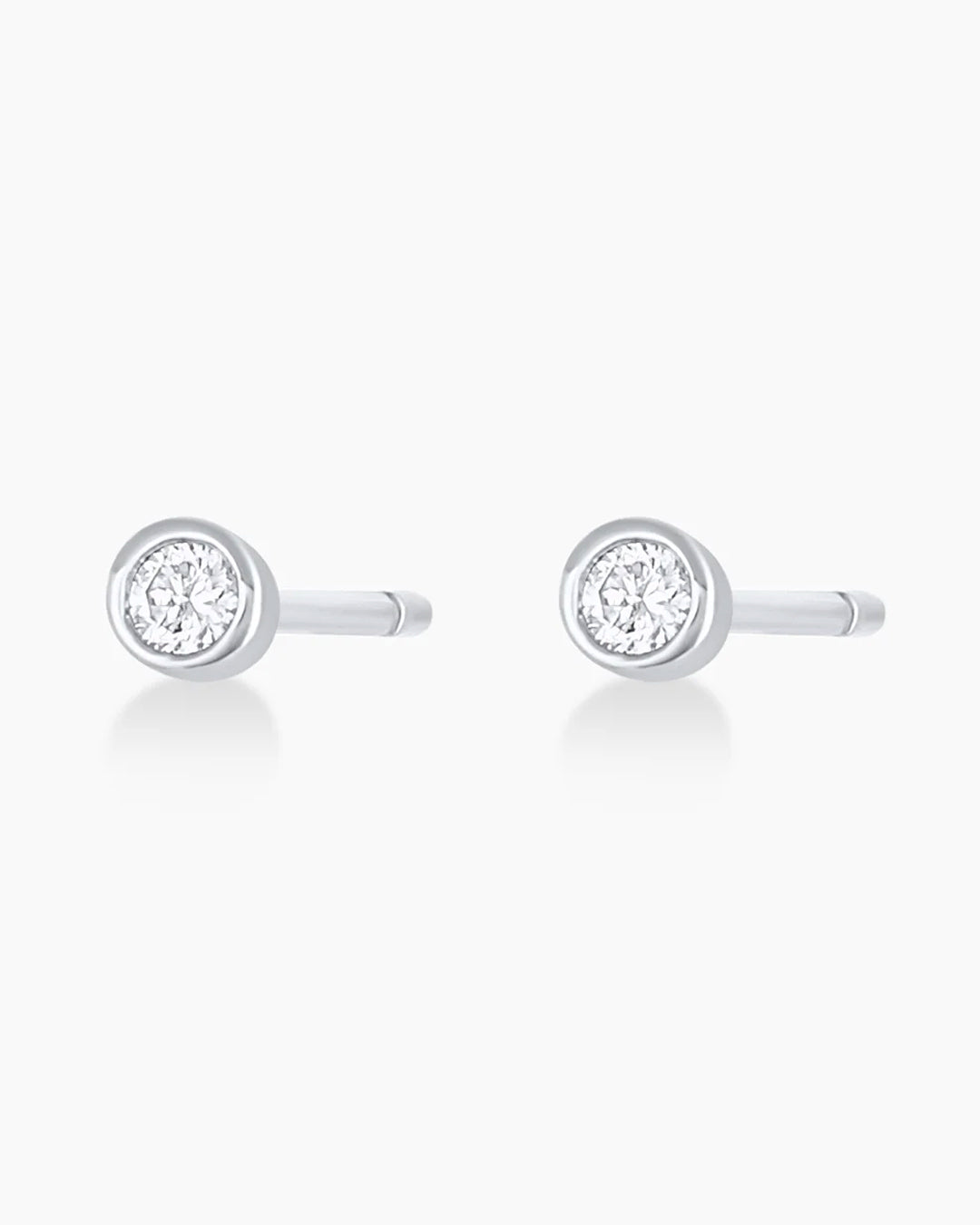14k Solid White Gold