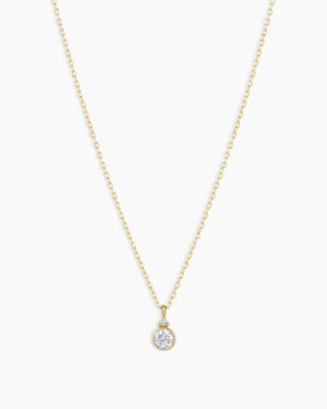 14k Gold Birthstone Necklace