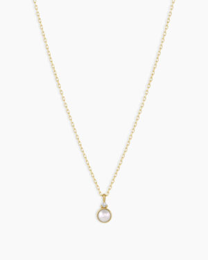14k Gold Birthstone Necklace