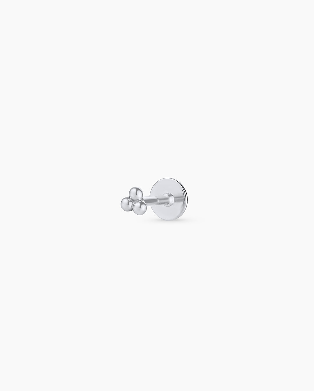 14k Solid White Gold