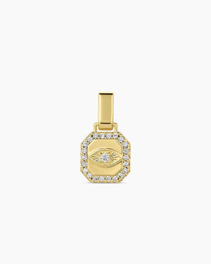Shimmer Evil Eye Tag Charm