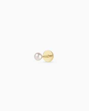 Pearl Flat Back Single Stud