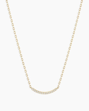 Diamond Taner Bar Mini Necklace